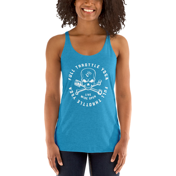 Full Throttle Ladies Raw Racerback Tank